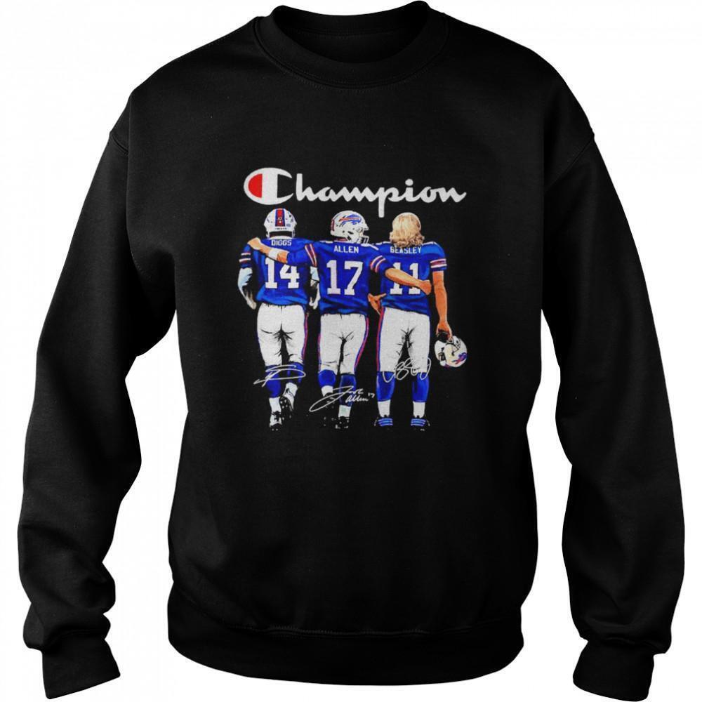 Buffalo Bills Diggs Allen And Beasley Champion Signatures Sweatshirt